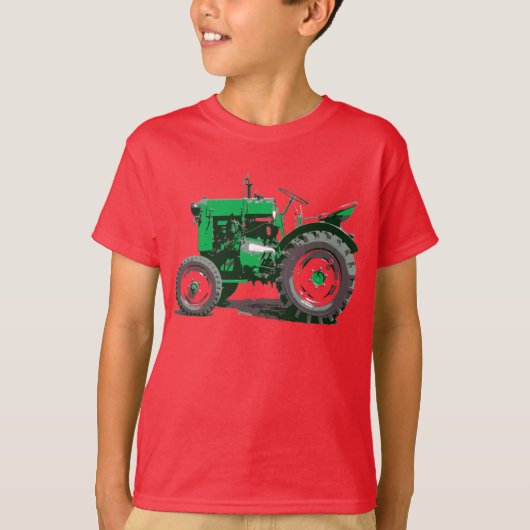 旧式なトラクター Tシャツ (正面)