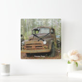 旧式なトラックの時計 スクエア壁時計 (ホーム)