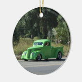 旧式なトラック セラミックオーナメント (左)