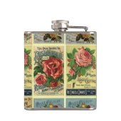 旧式なバラの家宝のバラ園のフラスコ フラスク (裏面)