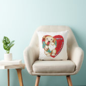 旧式なバレンタインの子犬 クッション (椅子)