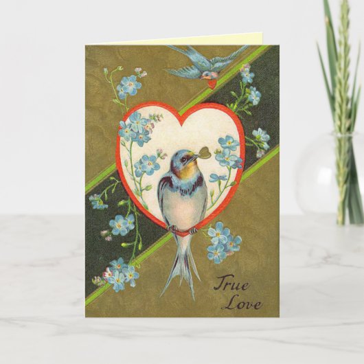 旧式なバレンタインデーカード シーズンカード (正面)