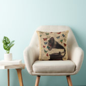 旧式なビクトローラの蝶辞書の枕 クッション (椅子)