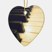 旧式なピアノ自動演奏装置の鍵 セラミックオーナメント (左)