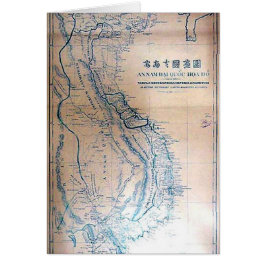 旧式なベトナムの地図