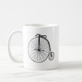 旧式なペニーのFarthingの自転車 コーヒーマグカップ (左)