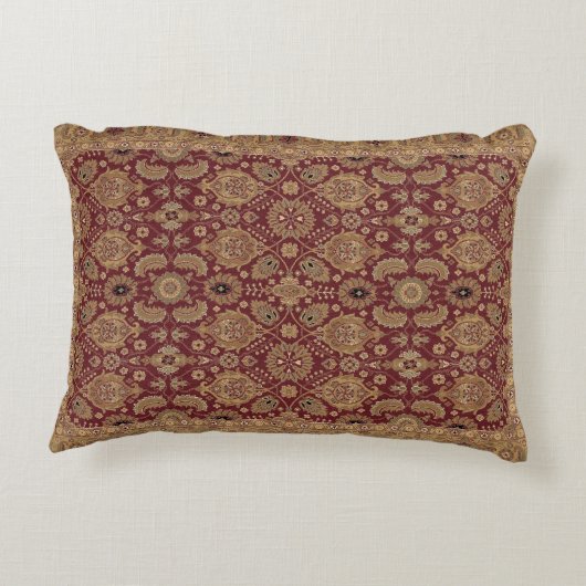 旧式なペルシャの敷物 アクセントクッション (裏面)