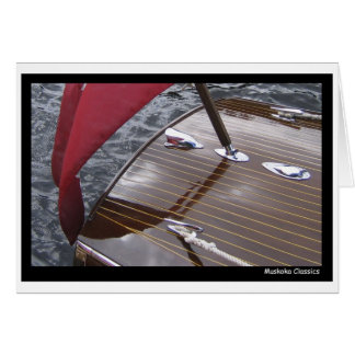 旧式なボートのフォトカード