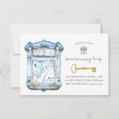 旧式なポスト|の引っ越し祝いパーティーの招待状 招待状 (正面)