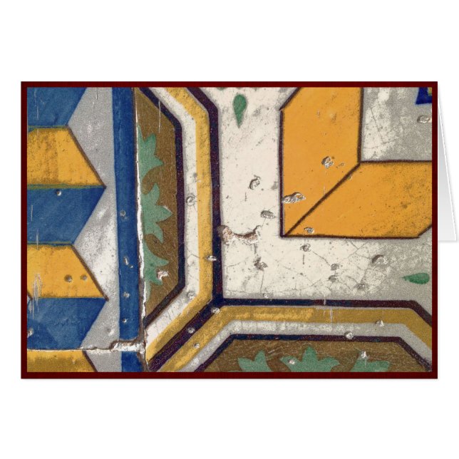 旧式なポルトガルのタイル (正面横)