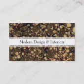 旧式なマーブル紙のカムフラージュのスタイルパターン 名刺 (裏面)