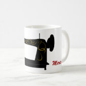 旧式なミシンのマグ コーヒーマグカップ (正面右)