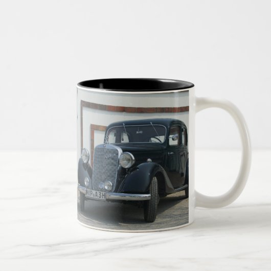 旧式なメルセデス3 ツートーンマグカップ (右)