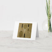 旧式なラケット カード (正面)