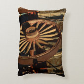 旧式なラバの列車ワゴン アクセントクッション (裏面(縦))