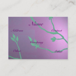 旧式なラベンダーの青い花の歓喜 名刺