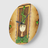 旧式なルネサンスTAROTS 12 /THEは人をつるしました ラージ壁時計 (傾斜)