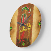 旧式なルネサンスTAROTS 1 /THEの手品師 ラージ壁時計 (傾斜)