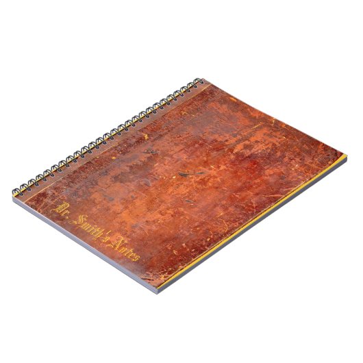 旧式なレザールックの表紙 ノートブック (左側)