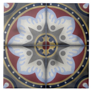 旧式なヴィンテージのセメントのフランス人のタイル タイル