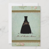 旧式なヴィンテージのブライダルシャワーの招待 招待状 (正面)