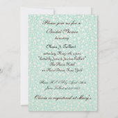 旧式なヴィンテージのブライダルシャワーの招待 招待状 (裏面)