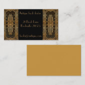 旧式なヴィンテージ秒針の書籍商人 名刺 (正面/裏面)