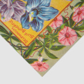 旧式な一年生植物花のティッシュペーパー 薄葉紙 (詳細)