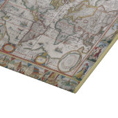 旧式な世界地図のまな板 カッティングボード (角)