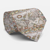 旧式な世界地図のタイ ネクタイ (ロール)