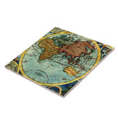 旧式な世界地図のヴィンテージの芸術の陶磁器の壁の装飾 タイル (側面)