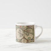 旧式な世界地図 エスプレッソカップ (右)