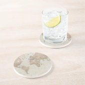 旧式な世界地図 コースター (側面)