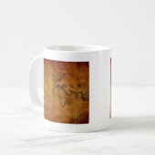 旧式な世界地図 コーヒーマグカップ (正面左)