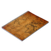 旧式な世界地図 ノートブック (左側)