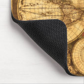 旧式な世界地図 マウスパッド (コーナー)