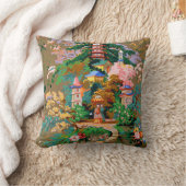 旧式な中国趣味のデザインの塔の枕 クッション (ブランケット)