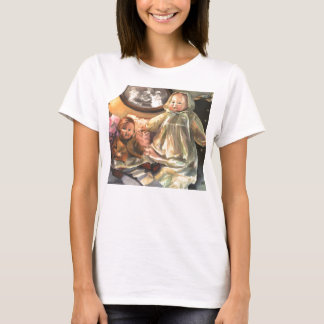 旧式な人形のタンクトップ Tシャツ