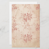 旧式な再生の文房具 便箋 (正面/裏面)