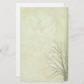 旧式な再生の文房具 便箋 (正面/裏面)