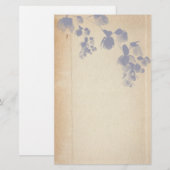 旧式な再生の文房具 便箋 (正面/裏面)