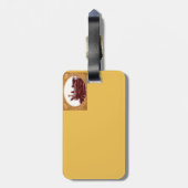 旧式な列車のバッグのラベル ラゲッジタグ (裏面縦)