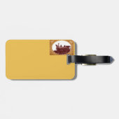 旧式な列車のバッグのラベル ラゲッジタグ (裏面横)