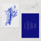 旧式な医学のイメージの人間の椎骨動脈 名刺 (正面/裏面)