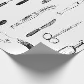 旧式な医療機器のギフト用包装紙 ラッピングペーパー (角)