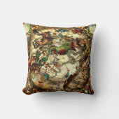 旧式な占星術の天文学の空の世界地図のヴィンテージ クッション (正面)