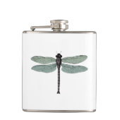 旧式な印刷のヴィンテージのトンボ フラスク (正面)