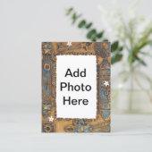 旧式な合い鍵フレームはあなた自身の写真を加えます ポストカード (スタンド正面)