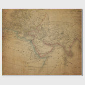 旧式な地図のスタイル1の包装紙ロール ラッピングペーパー (フラット)