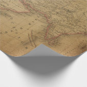 旧式な地図のスタイル1の包装紙ロール ラッピングペーパー (角)